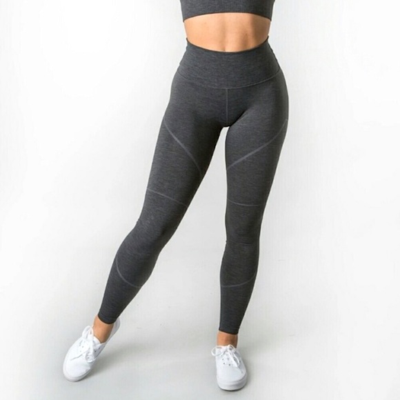 Alphalete Pants - ALPHALETE • OG Revival Leggings • Size Small • Heathered Grey